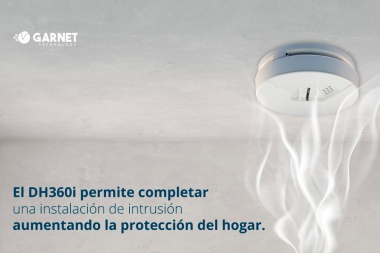 Detector de humo inalámbrico con tecnología bidireccional de Garnet Technology