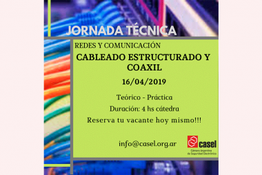 Jornadas Técnicas en CASEL: Inscripción abierta!