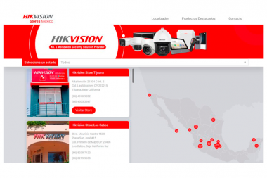 Nuevo localizador de tiendas oficiales Hikvision en México