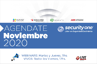 Calendario de capacitaciones de noviembre con Security One