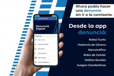 La provincia Argentina de Chaco lanzó una App  para realizar denuncias digitales