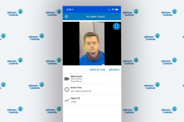 Johnson Controls incorpora una función económica de detección de máscaras faciales con IA a su VMS exacqVision