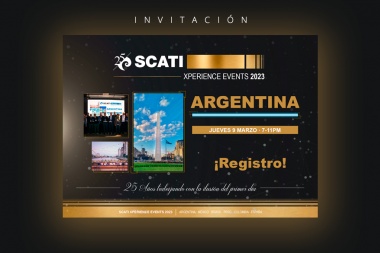 Invitación SCATI Xperience Event, Argentina. 9 de marzo ¡Registro gratuito