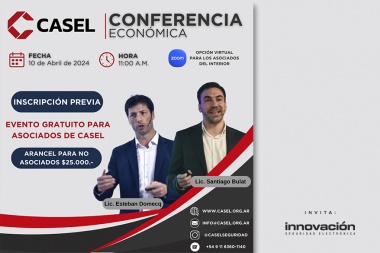 Conferencia sobre economía en Argentina, en CASEL