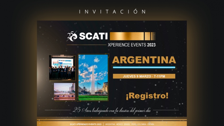 Invitación SCATI Xperience Event, Argentina. 9 de marzo ¡Registro gratuito