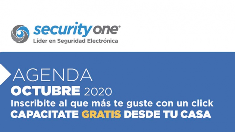 Calendario de capacitaciones de octubre con Security One