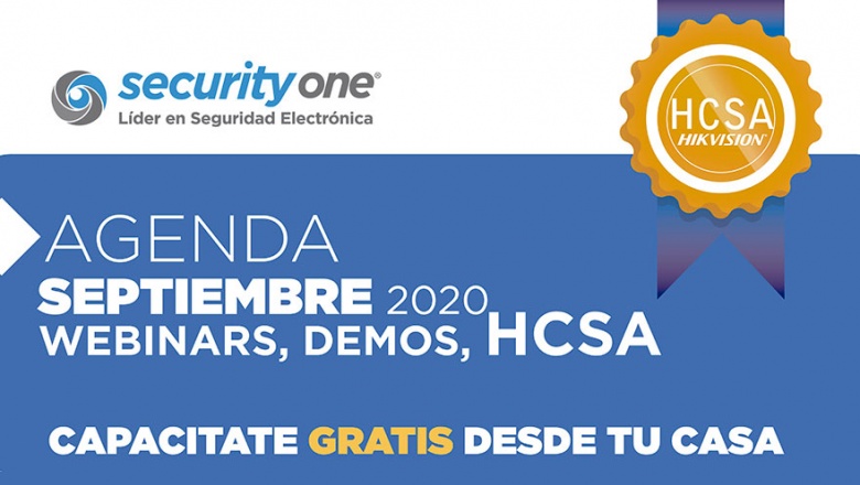 Calendario de capacitaciones de septiembre con Security One