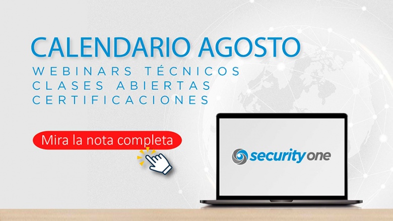 Calendario agosto 2022 en Security One