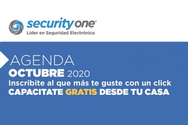Calendario de capacitaciones de octubre con Security One