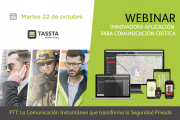 Conoce la innovadora aplicación TASSTA para comunicación crítica en este webinar gratuito el 22 de octubre